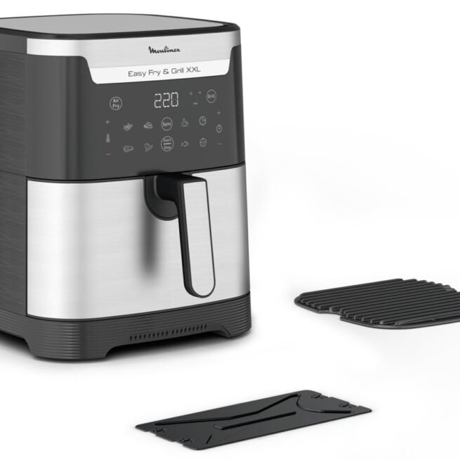 Fritadeira sem Óleo MOULINEX Air Fryer Easy Fry Grill XXL EZ801D10 (6.5L - Preto)