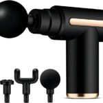 Massageador Elétrico Pistola Muscular Profissional Recarregável 4 Ponteiras Massagem Relaxante Alívio Dores Pós-Treino