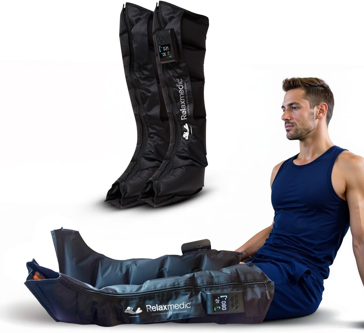 61D6XvEECCL._AC_SL1200_.jpg Bota de Compressão F10 Pro Go Relaxmedic - Imagem 1