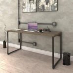 Escrivaninha Trevalla Kuadra Me150-E10 Industrial 150cm Preto Onix - Imagem 3