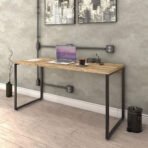 Escrivaninha Trevalla Kuadra Me150-E10 Industrial 150cm Preto Onix - Imagem 4
