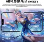 Qimhai ip15pro desbloqueado telefone móvel 6.7 Polegada 4g android 4gb ram + 128gb rom duplo sim - Imagem 4