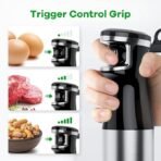 Conjunto de liquidificador de imersão portátil com fio de 1100 W - Imagem 3
