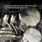 Hestan - Coleção ProBond Conjunto profissional de panelas antiaderentes TITUM de aço inoxidável - Imagem 12