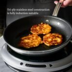 Hestan - Coleção ProBond Conjunto profissional de panelas antiaderentes TITUM de aço inoxidável - Imagem 7