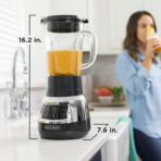 Liquidificador digital BLACK + DECKER PowerCrush com tecnologia silenciosa, aço inoxidável - Imagem 8