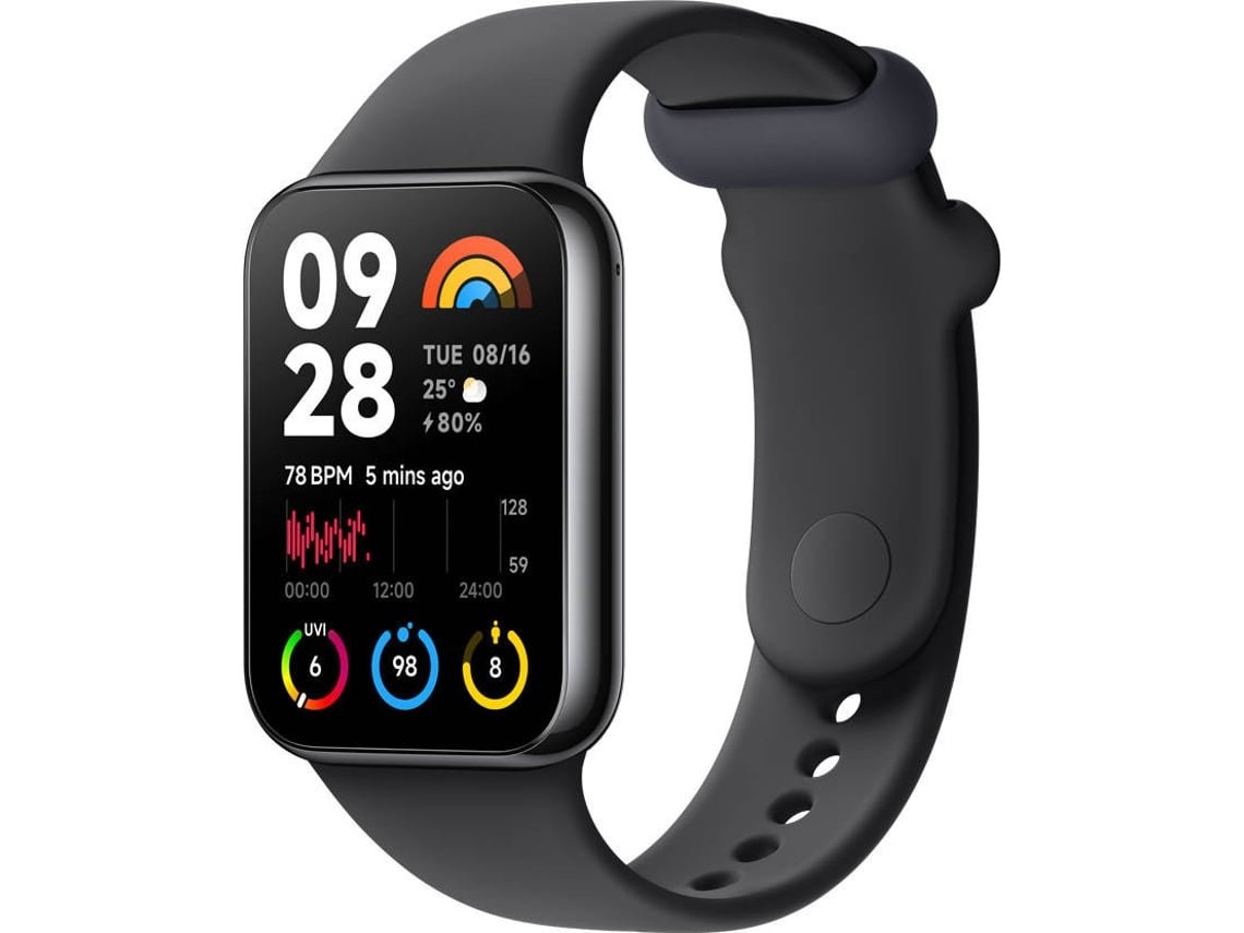 82b5680bd9b7fd947a567992b671569b48b22715.jpg Pulseira Desportiva XIAOMI Mi Band 8 Pro Preto - Imagem 1