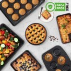 NutriChef Conjunto de assadeiras empilháveis de 8 peças - Imagem 3