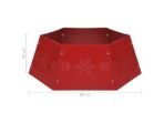 Saia de árvore de natal Vermelho Metal (Ø68x25 cm) - Imagem 3